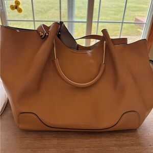 Sondra Roberts Tan Leather Tote